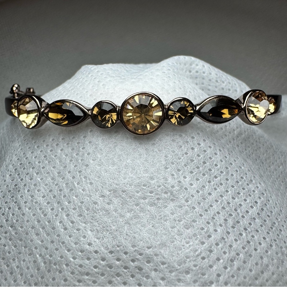 Givenchy Bangle Bracelet hinged bronze toned